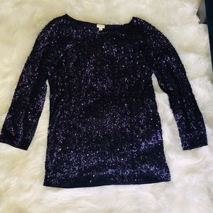 JCrew Sequin Top